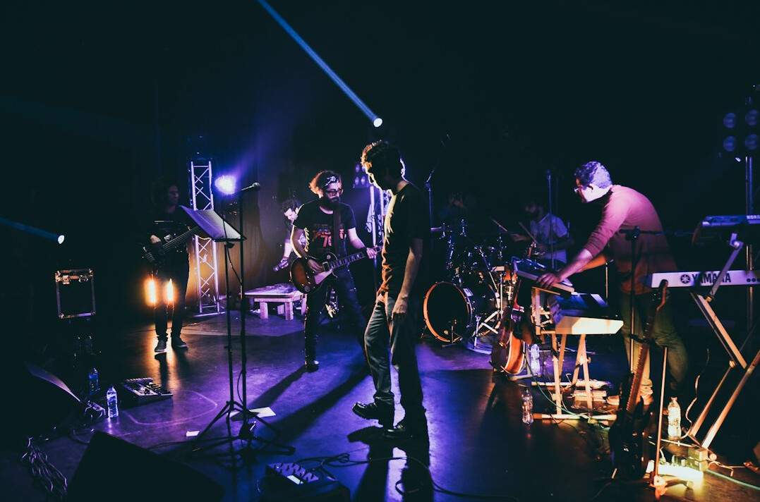 musician performing live